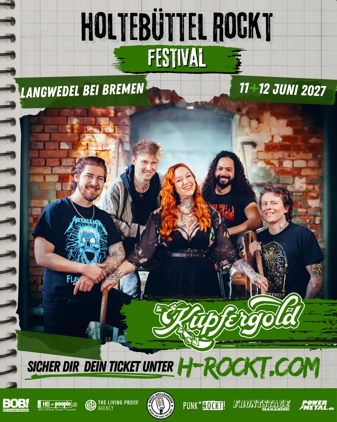 Kupfergold – Bandankündigung für Holtebüttel rockt 2027