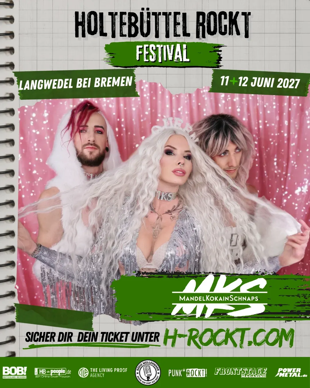 MandelKokainSchnaps – Bandankündigung für Holtebüttel rockt 2027