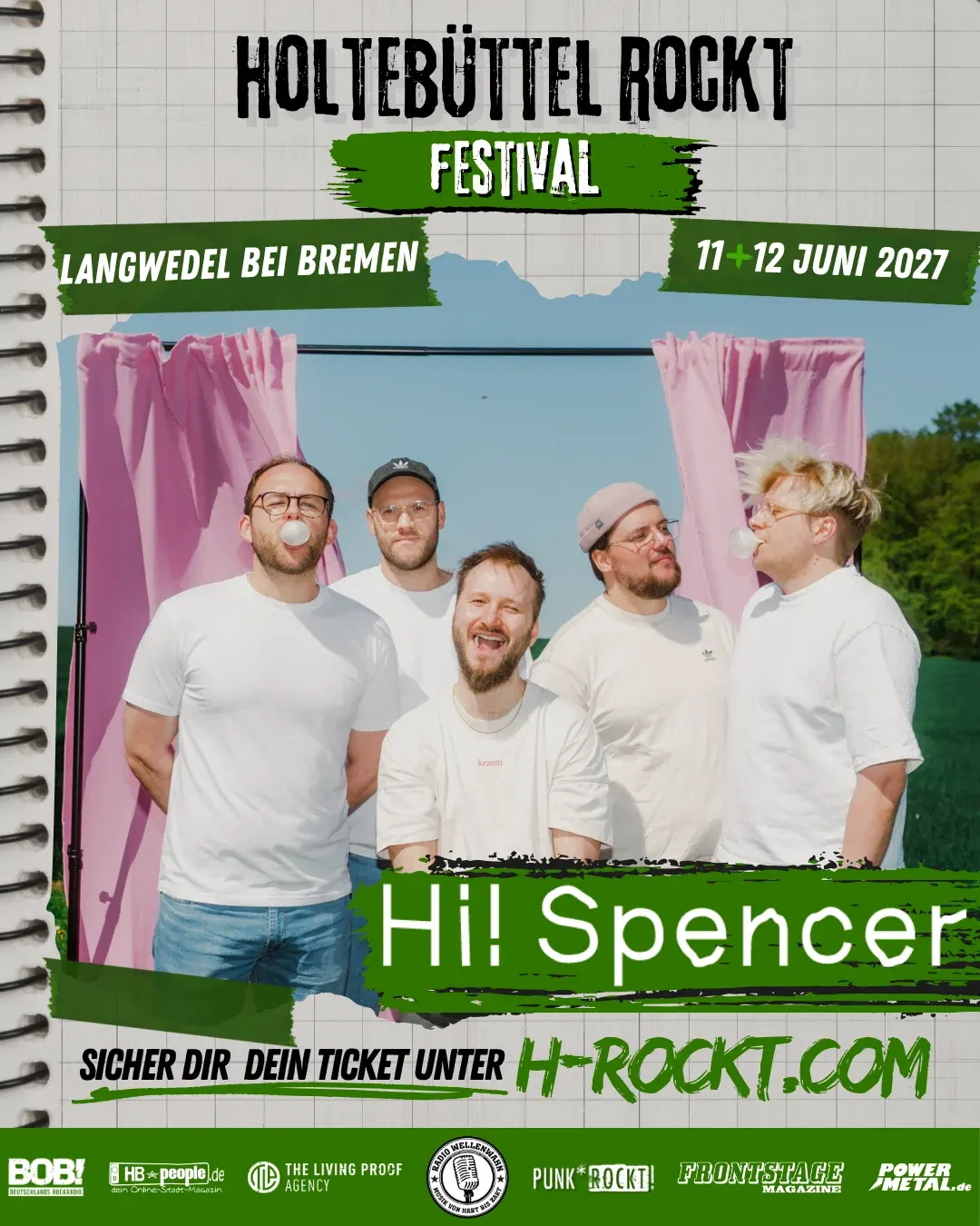 Hi! Spencer – Bandankündigung für Holtebüttel rockt 2027