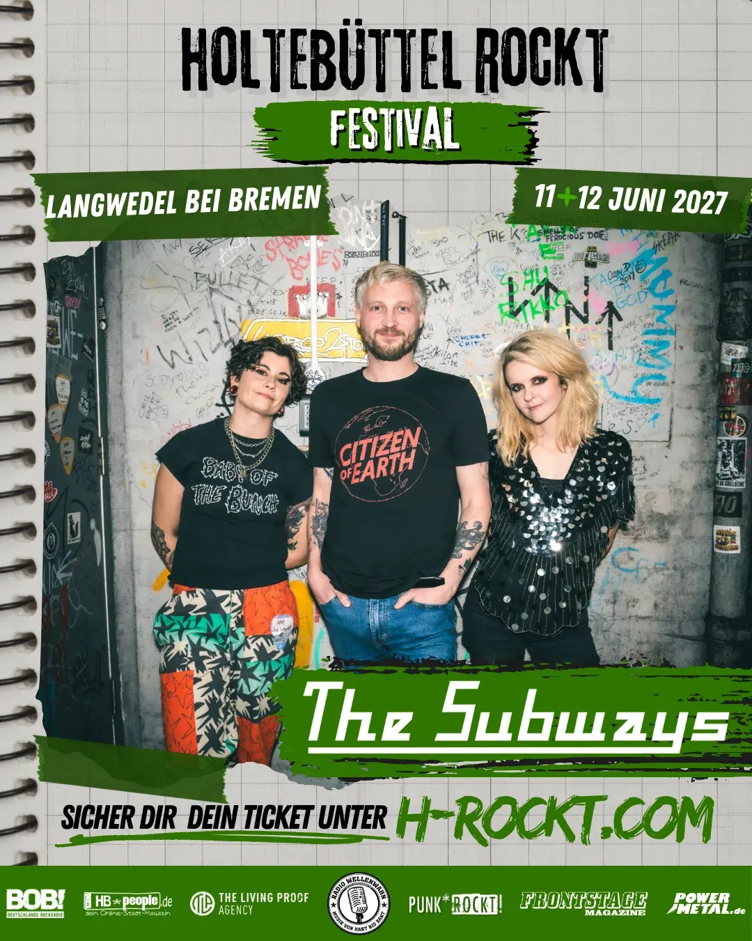 The Subways – Bandankündigung für Holtebüttel rockt 2027