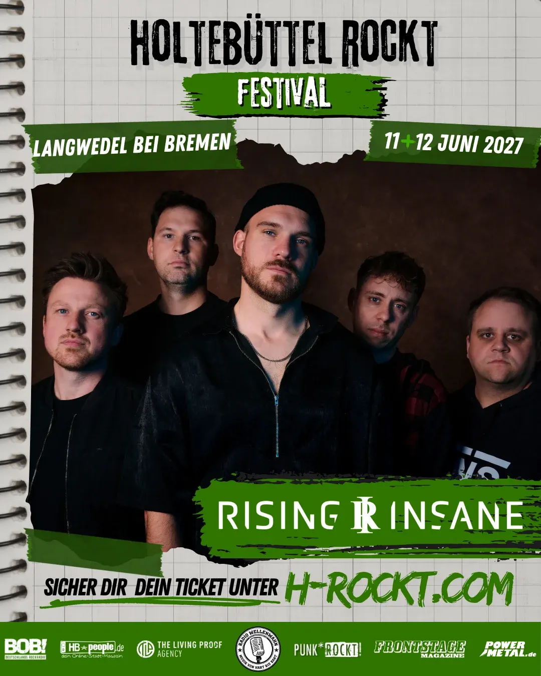 Rising Insane – Bandankündigung für Holtebüttel rockt 2027